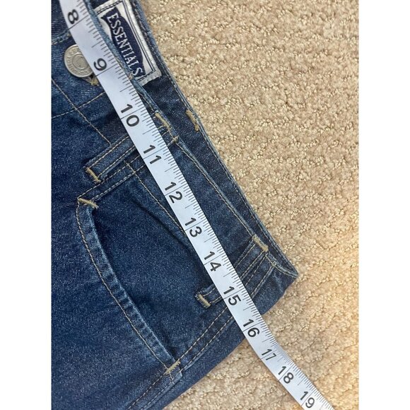 Essentials High Rise Capri Blue Mom Jeans Sz 8 - Picture 5 of 8